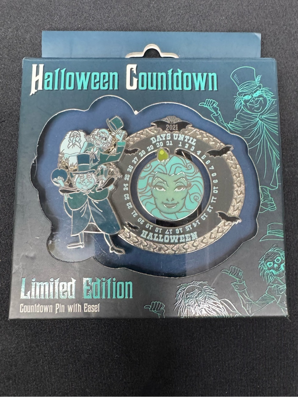 Disney Limited Edition Halloween Countdown Pin - haunted mansion